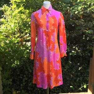 Vintage button up dress